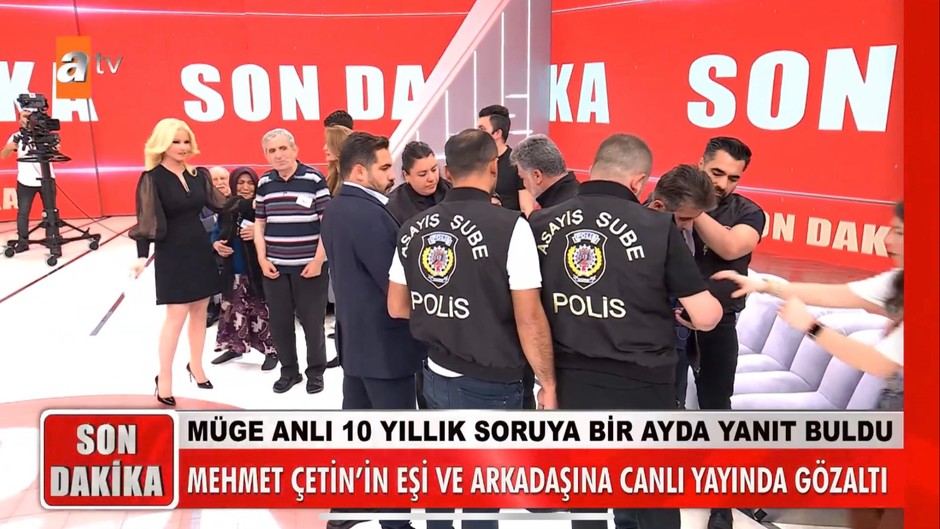 Stüdyoda Bayram ve Derya’ya gözaltı şoku: Müge Anlı’da Mehmet Çetin cinayetinde flaş gelişme