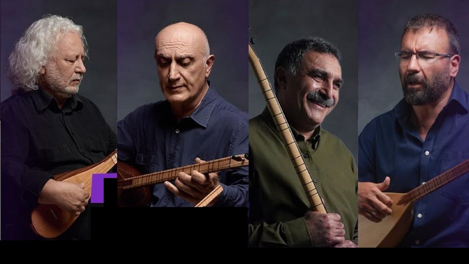 Türkülerin efsane gecesi: Erkan Oğur, İsmail Hakkı Demircioğlu, Erdal Erzincan ve Tolga Sağ sahnede