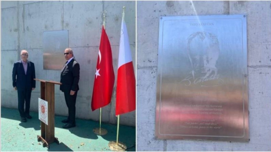 Atatürk'ün adı Malta'da bir caddeye verildi: Türkiye'de Atatürk'ün izlerini silmek isteyenler görsün