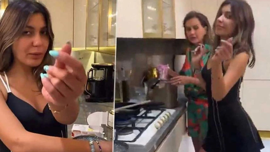 Bahar Candan, Dilan Polat’la helva kavurdu; o görüntüler tepki çekti