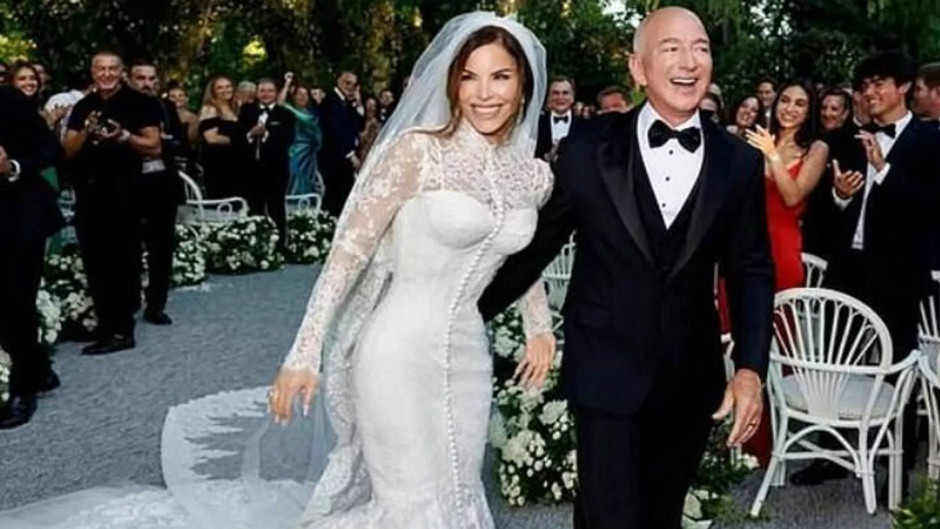 Venedik'te yılın düğünü: Jeff Bezos ve Lauren Sanchez muhteşem bir törenle evlendi