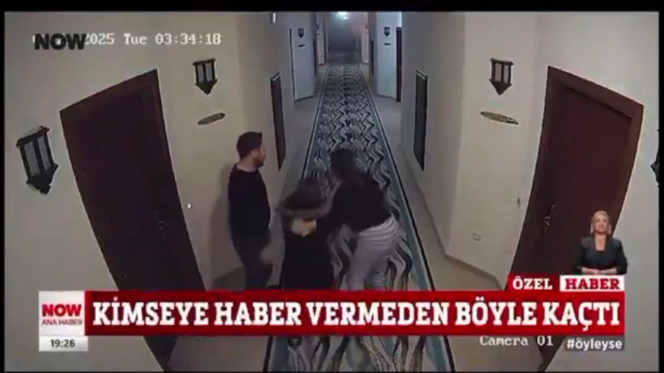 Kartalkaya katliamında şok görüntü: Otel müdürü eşini ve çocuğunu kaçırırken kimseyi uyandırmadı
