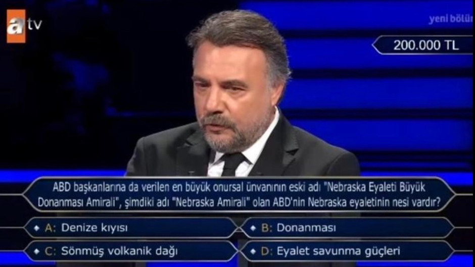 Nebraska eyaletinin nesi var? Kim milyoner olmak ister’de şaşırtan soru