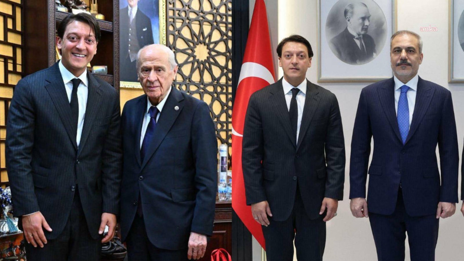 AKP'li Mesut Özil'den Bahçeli ve Hakan Fidan'a ziyaret