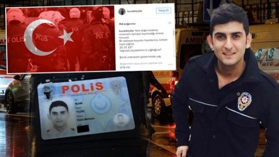 Şehit polisin son paylaşımı yürekleri dağladı