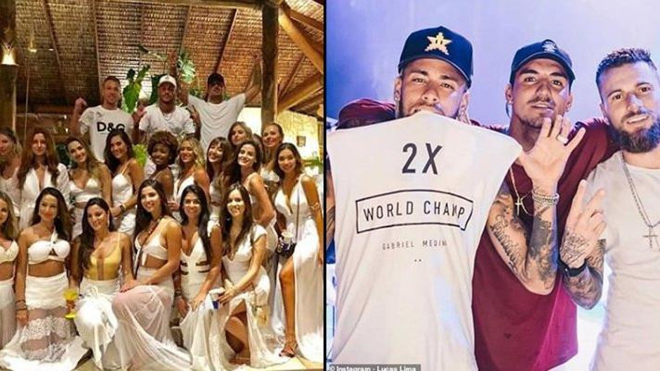 Neymar Melo ve Medina'dan olay yılbaşı paylaşımı! 26 kadınla birlikte...