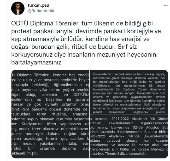 ODTÜ Rektörlüğü Protestodan Mı Korktu? Devrim Stadyumu'ndaki Mezuniyet Törenini  İptal Edildi! - Resim: 3