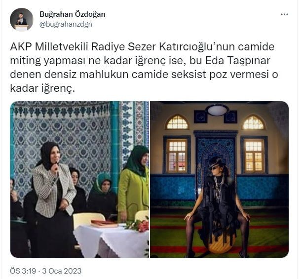 Camideki pozuyla olay yaratan Eda Taşpınar'a Yobaz Akit küfür ve hakaret yağdırdı - Resim: 3