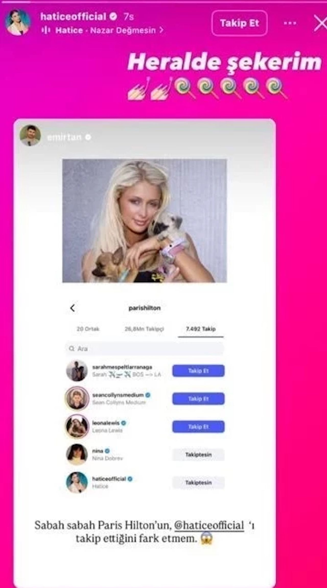 Paris Hilton'dan sürpriz takip: Türk şarkıcı gündemde - Resim: 3