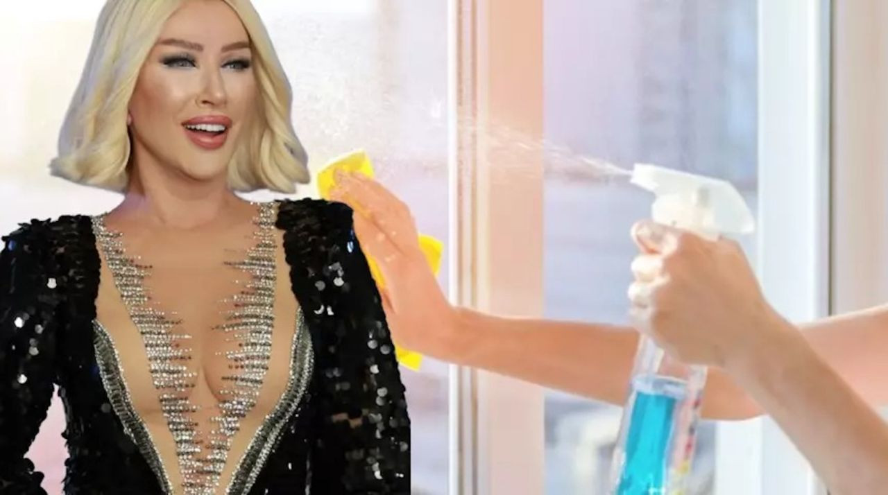 Seda Sayan ev temizliğinde ezber bozdu: Atletle cam silin! - Resim: 1
