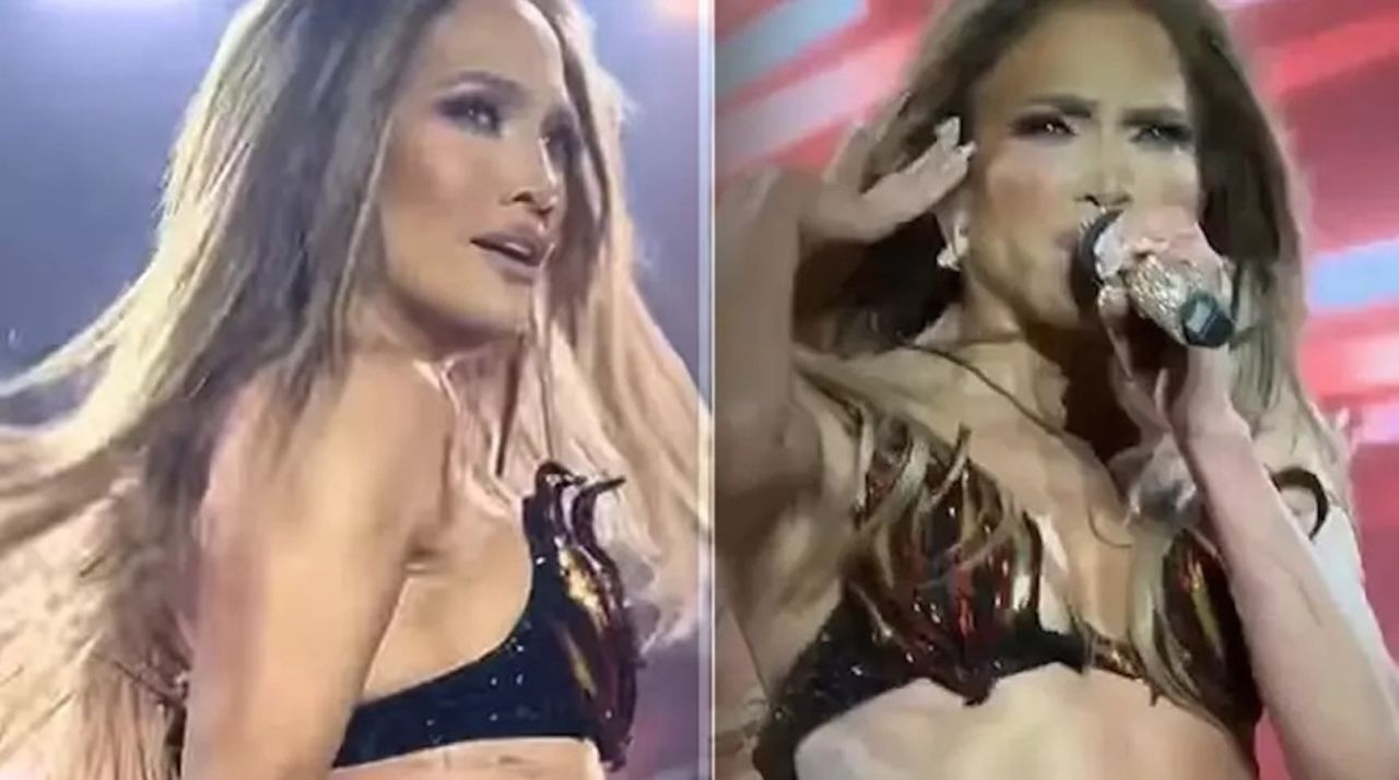 JLo’nun alev detaylı mini kostümü olay oldu! - Resim: 1