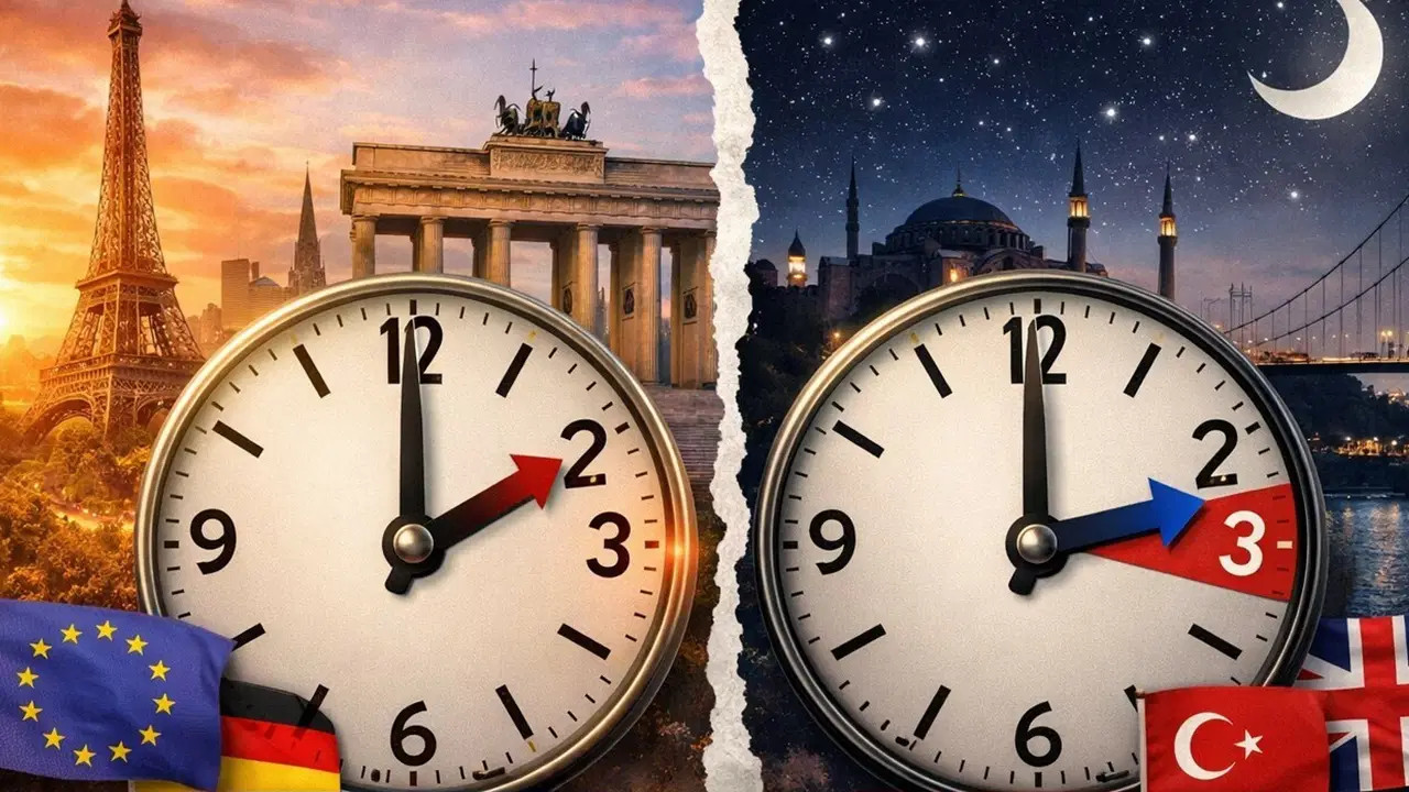 Avrupa yaz saatine geçti: Birçok ülke ile Türkiye arasındaki saat farkı 1'e düştü