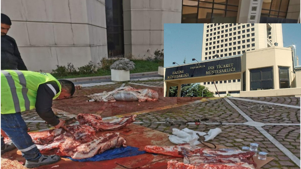 Büyük skandal: Hazine binasında yıkım başladı! Dana kesip, kan akıttılar