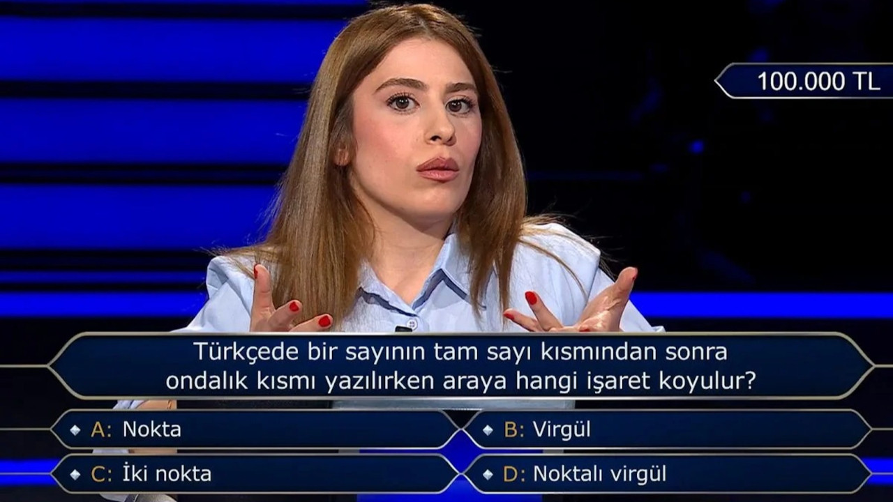 Milyoner’de edebiyat mezununu zorlayan dil bilgisi sorusu