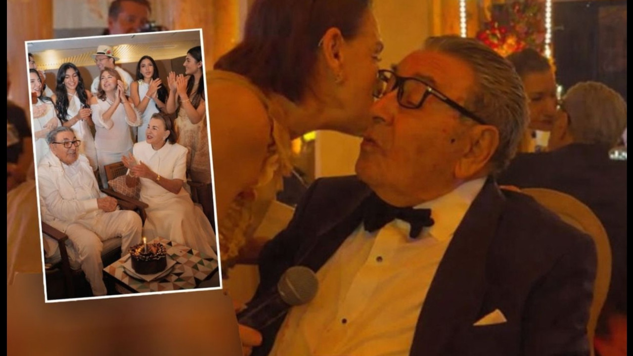 Eski medya devi Aydın Doğan'a 90. Yaş kutlaması: Çocuklar gibi şen...