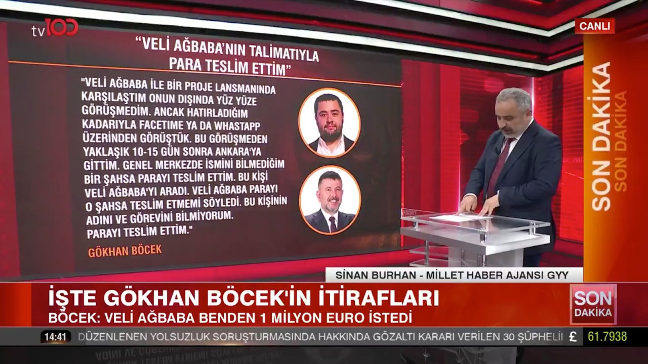 İşte itirafçı olan Gökhan Böcek'in ifadesi: Veli Ağbaba 1 Milyon Euro istedi