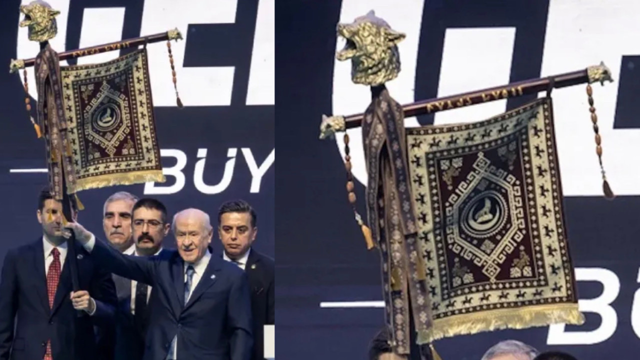 Devlet Bahçeli'ye hediye edilen altın kurt başlı tuğun öyle bir anlamı var ki…