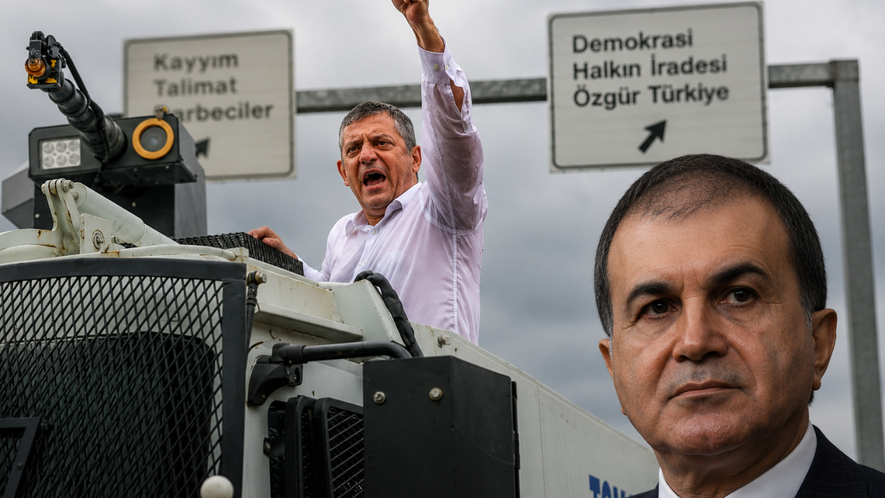 AKP'den Özgür Özel'e sert tepki: Ne işiniz var TOMA'nın üzerinde?