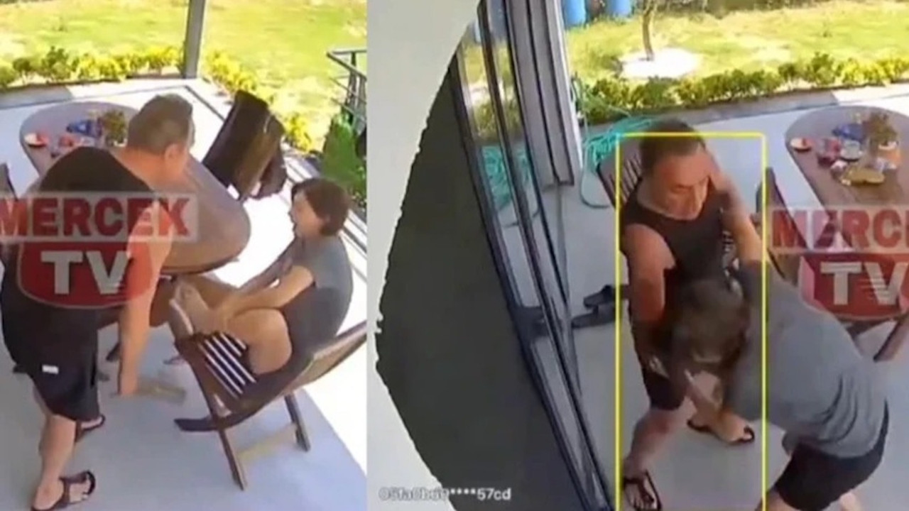 Berhan Şimşek’in şiddet görüntüleri gündem oldu! Tekme attı, zorla içeri götürdü