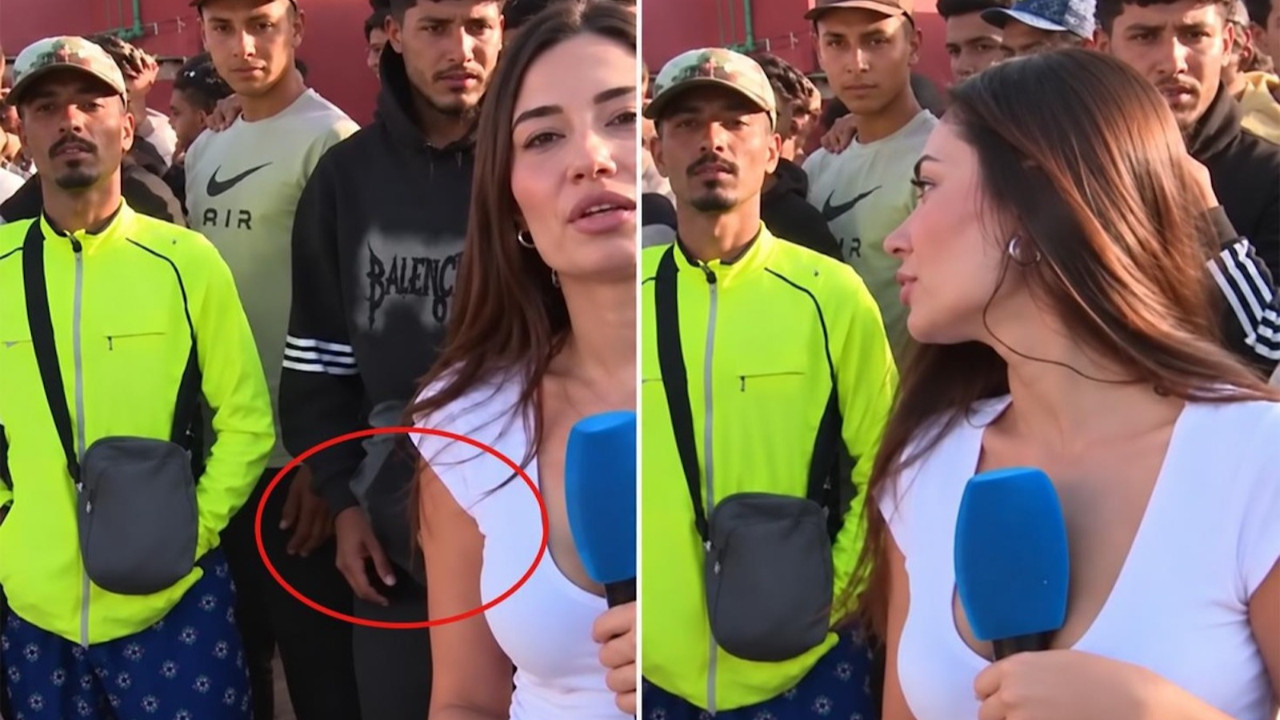 Canlı yayında skandal! İspanyol muhabire fiziksel taciz