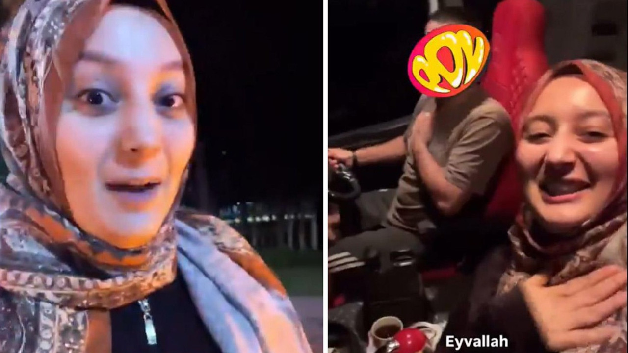 Otostop çekip tıra binen başörtülü kadına tepki yağdı